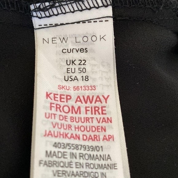 🆕 New Look Noah Top Plus Size 18 - Picture 12 of 13